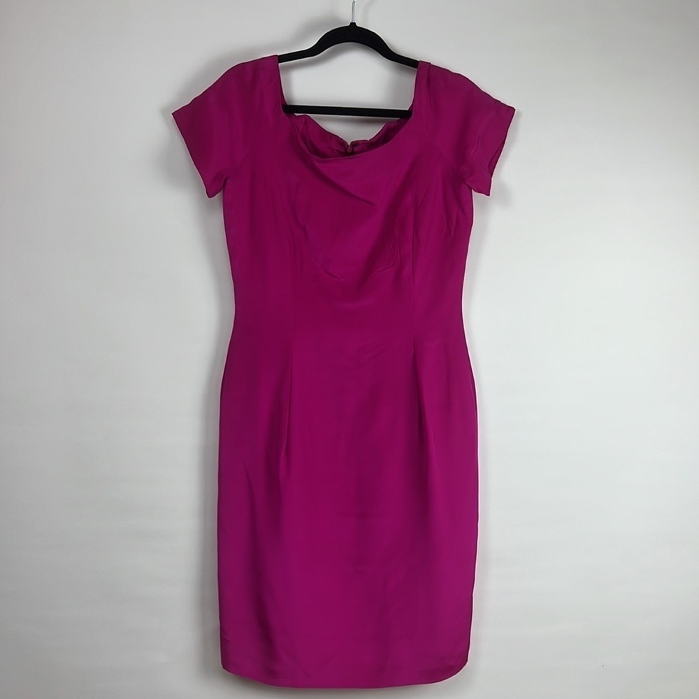Ellen Tracy pink dress-size 10 100%silk